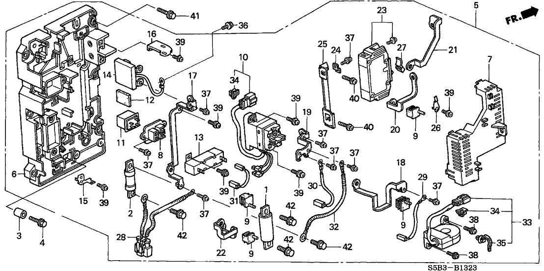 Honda New 2003-2005 Fits Honda Civic Cover, Precharge, Part # 1E130-PZA-003