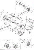 Can-Am - OEM schematic diagram - Part # 2572-705500869 - 08- Drive System, Rear STD | 08- Drive System, Rear XT | 08- Drive System, Rear - Ref # 59a, 65a