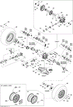 Can-Am - OEM schematic diagram - Part # 2572-705500869 - 08- Drive System, Rear STD | 08- Drive System, Rear XT | 08- Drive System, Rear - Ref # 59a, 65a