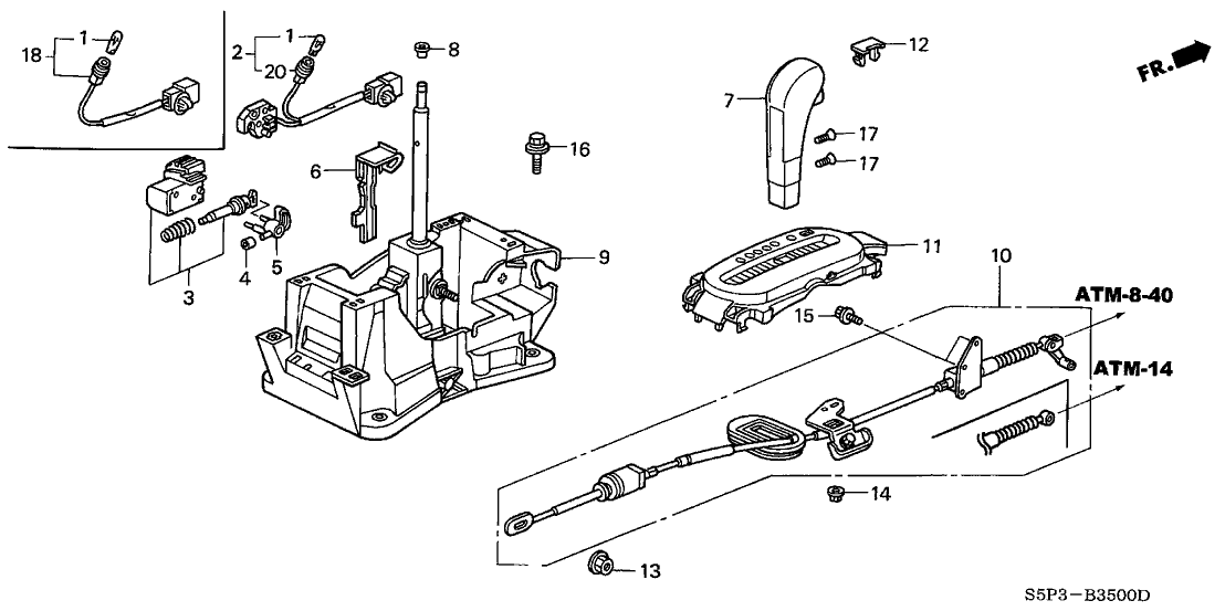 Honda New 2004-2005 Fits Honda Civic Escutcheon, Console (Magnum Silver Metallic), Part # 54710-S5P-A54ZA