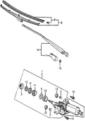 Honda New 1982-1985 Fits Honda Accord Blade Rubber, Wipe (459MM) (Unit), Part # 38442-SA5-305
