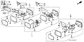 Honda New 1997 Fits Honda Accord Housing, Driver Side (Dark Currant Pearl), Part # 76251-SV1-A05ZS