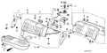 Honda New 1988 Fits Honda Accord Cover, Armrest *Y18L* (SILKY IVORY), Part # 82185-SE3-A61ZC