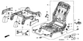 Honda New 2008-2009 Fits Honda Odyssey Cover, L. FR. Seat *G64L* (RR) (OLIVE), Part # 81596-SHJ-A02ZA