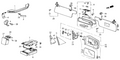 Honda New 1984 Fits Honda Civic Base, Stay *Y8L* (WARM WHITE), Part # 88145-SA7-922ZB
