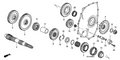 New 2007-2008 Fits Honda CR-V Countershaft Second Gear, Part # 23441-RZH-000
