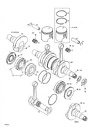 Fits 1996-2006 Ski-Doo Formula Deluxe 380 F / Formula Deluxe 380/500 Models Rectangular Ring, 62.5 Mm, OEM Part # 420915897