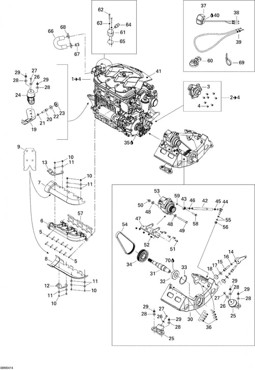 Fits 1998-2004 Ski-Doo Elite 1500 1st Edition / Elite 1500 2nd Edition Models Stopper, OEM Part # 512059056