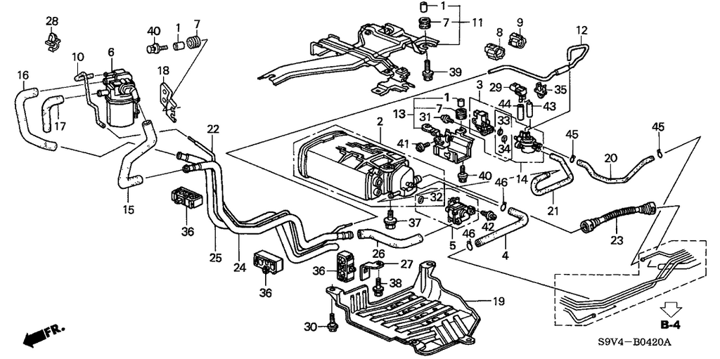 New 2003-2004 Fits Honda Pilot Tube, Drain, Part # 17373-S9V-A00