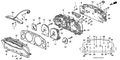 New 1994-1995 Fits Honda Accord Combination Print Panel, Part # 78146-SV4-A21