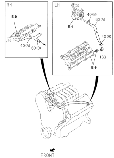 Honda New 2002 Fits Honda Passport Valve, L. PCV, Part # 89728-92710
