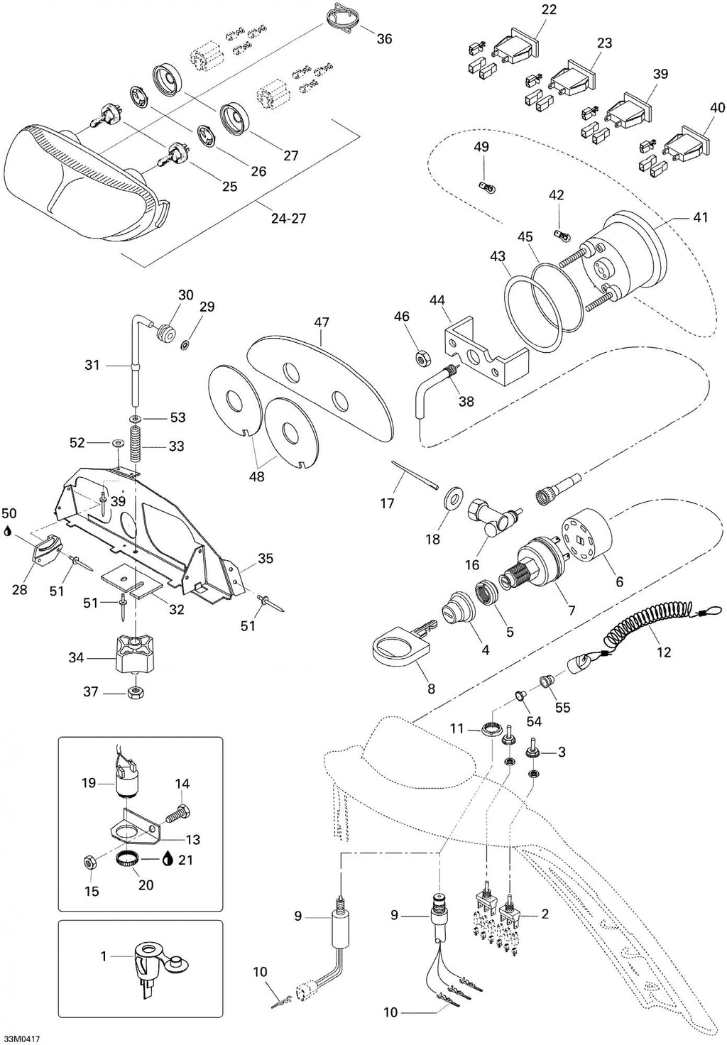 Fits 2004-2007 Ski-Doo Skandic SUV 550F / Skandic SUV 600 Models Spring, OEM Part # 5445737