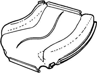 Ford New 1999 Fits Mercury Cougar Cover Assembly Rear Seat Cushion, Part # F8RZ63638A04CAJ
