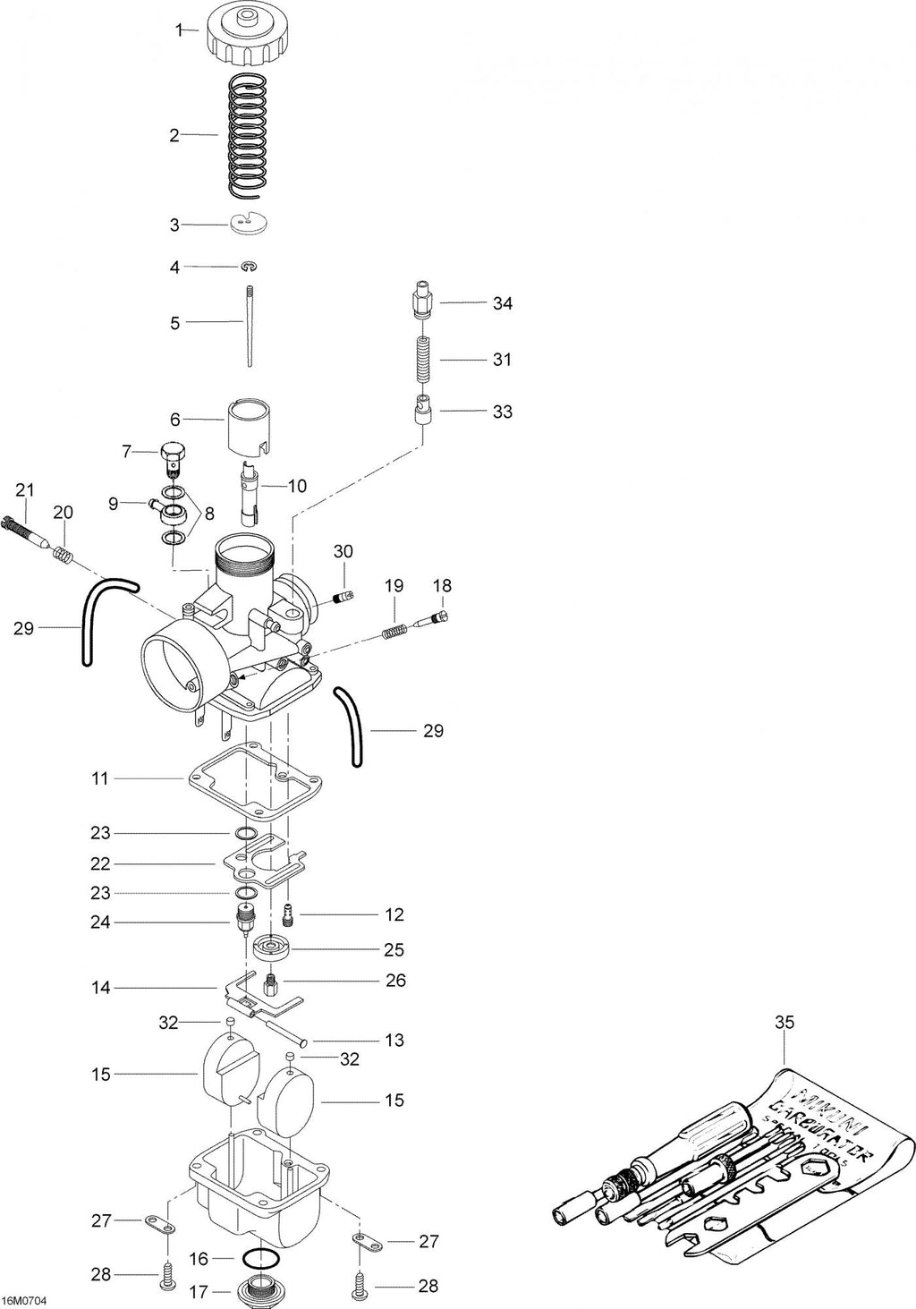 Fits 1996-2007 Ski-Doo Skandic 440 / Skandic LT 440F Models Banjo Fitting, OEM Part # 404130000