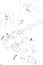 Fits 2003-2007 Ski-Doo MX Z 440 Racing / MX Z 440X Racing Models Front Radiator Hose Inlet, OEM Part # 509000222