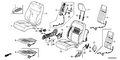 Honda New 2013 Fits Honda Civic Cover Set, Passenger Side Trim (Sienna Beige) (Side Airbag), Part # 04811-TR3-L40ZA