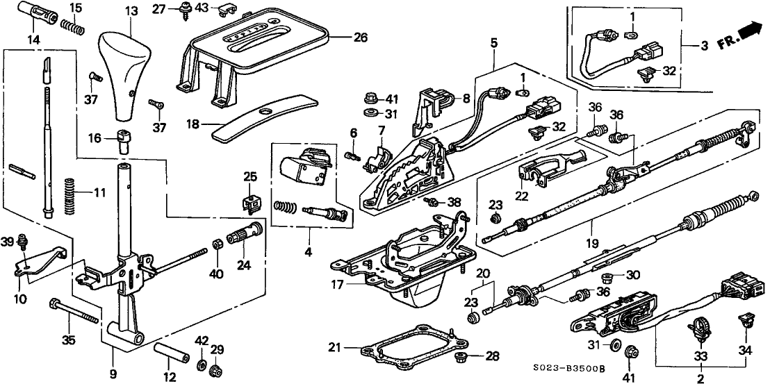 Honda New 1999-2000 Fits Honda Civic Console Escutcheon, Part # 54710-S04-A62