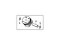 New 1999 Fits Acura TL Piston Set Over Size 0.50, Part # 13040-P8E-A00