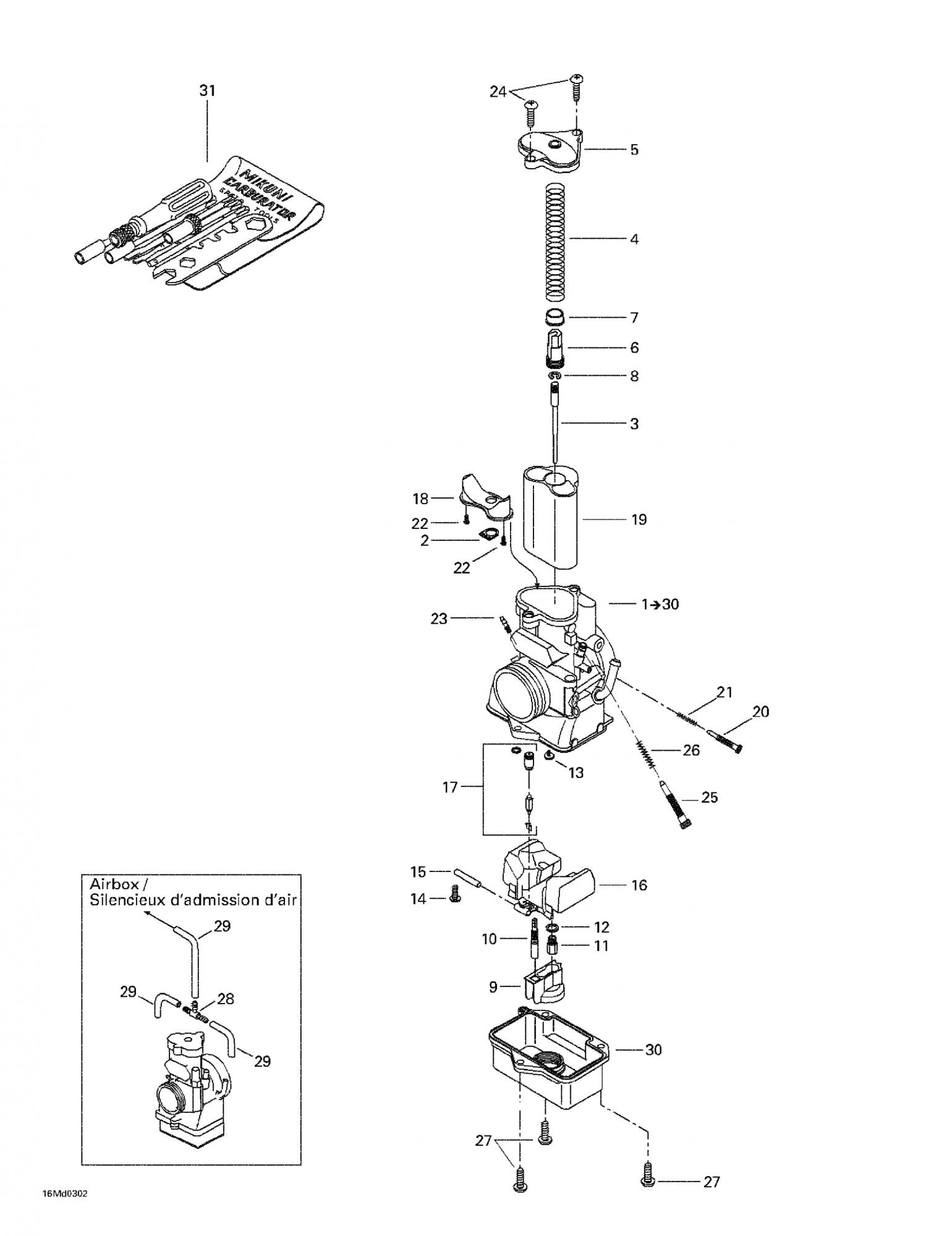 Fits 1999-2007 Ski-Doo MX Z 440 Racing / MX Z 440X Racing Models Top Cap, OEM Part # 404161857