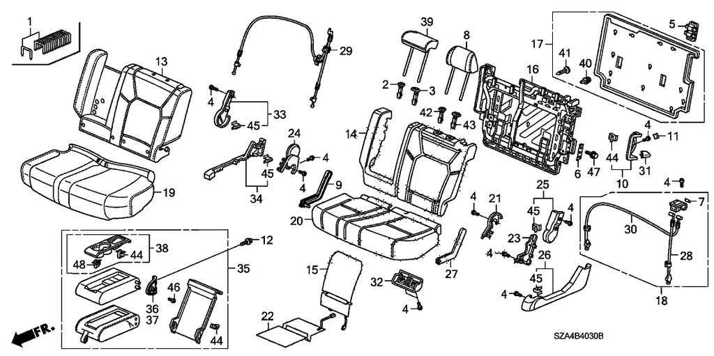 New 2009-2011 Fits Honda Pilot Seal, L. Walk-In *B167L* (BALTIC BLUE), Part # 81563-S9V-A01ZG