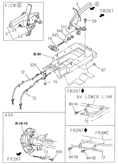 Honda New 1998-2002 Fits Honda Passport Parking Brake Switch, Part # 89717-97260