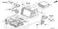 Honda New 2006-2008 Fits Honda Ridgeline Tuner Assy. *NH607L* (Clarion) (TU DARK GRAY), Part # 39100-SJC-A40ZB