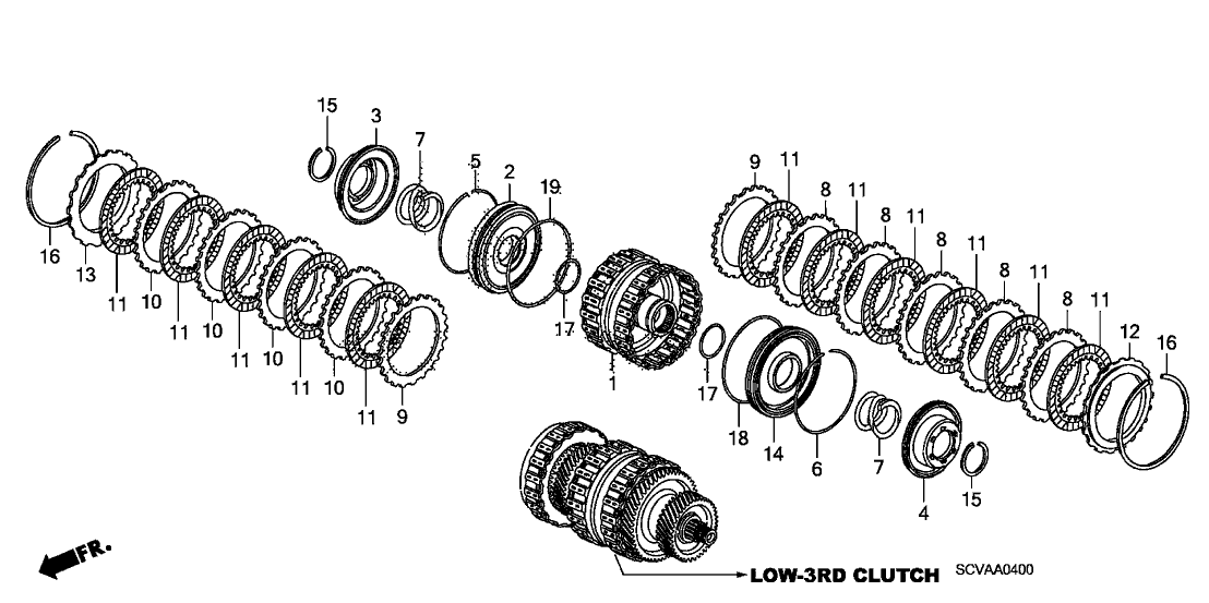 New 2007-2009 Fits Honda Accord Plate, Clutch End (4) (2.9MM), Part # 22574-RZH-003