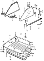 New 1984-1985 Fits Honda Accord Holder, Windshield, Part # 90671-SA6-003