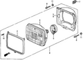 Honda New 1983-1987 Fits Honda Prelude Ring, L. Setting, Part # 33153-SB0-671