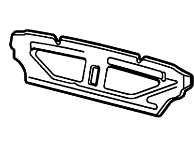 Ford New 2003-2011 Fits Ford / Lincoln / Mercury Crown Victoria / Town Car / Grand Marquis Reinforcement Base No. 46610, Part # 6W1Z5446610A