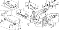 Honda New 1988-1991 Fits Honda Civic Left Rear Trailing Arm, Part # 52371-SR7-A10