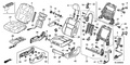 New 2005-2007 Fits Honda Odyssey Left Front Seat-Back Heater, Part # 81524-SHJ-A41