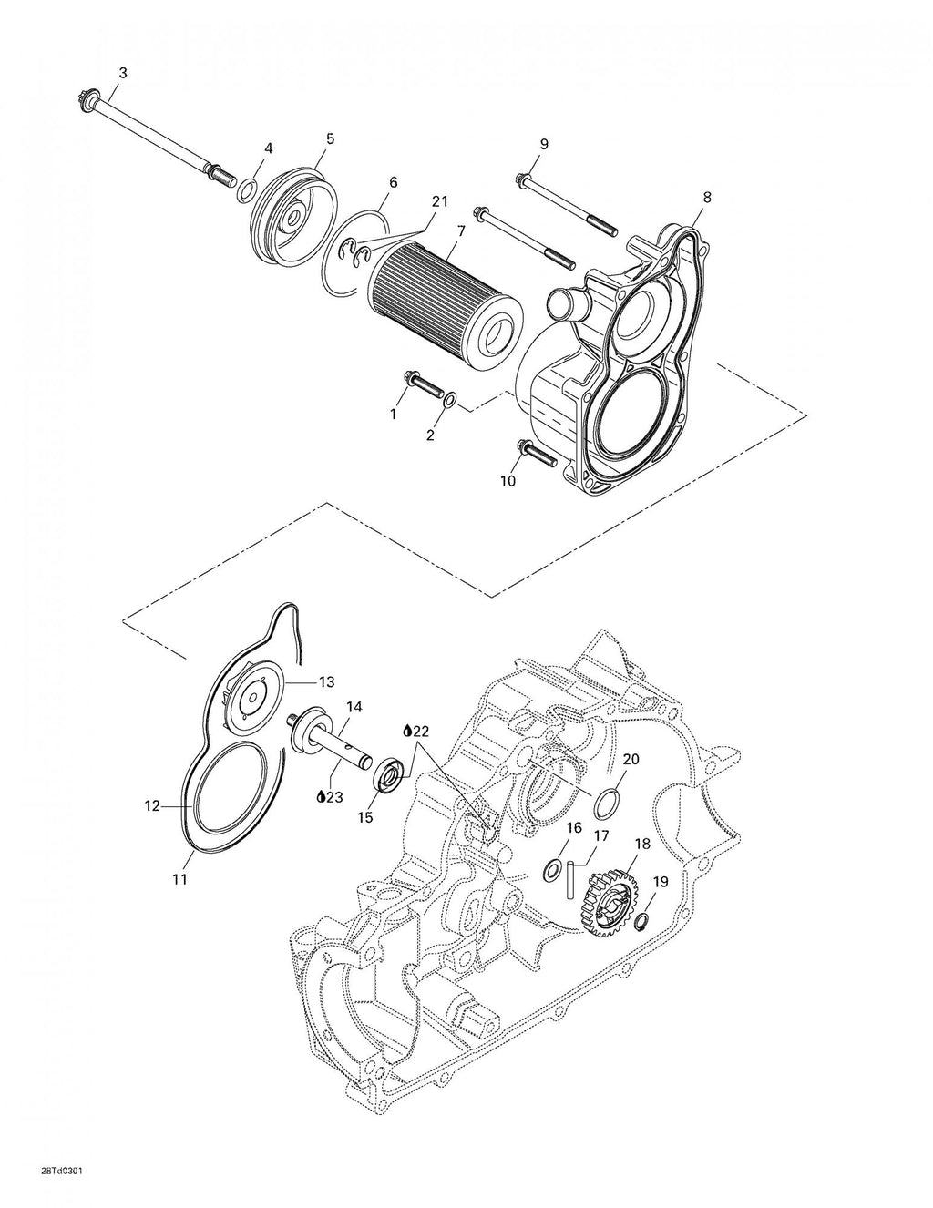 Fits 2002-2005 Can-Am Quest / Quest 500 Models Gasket, OEM Part # 420630170