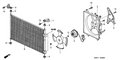 Honda New 2003-2005 Fits Honda Civic Air Conditioner Shroud, Part # 38615-PMM-C12