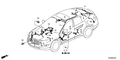 Honda New 2012 Fits Honda Crosstour Interior & Sunroof Wire, Part # 32155-TP6-X01
