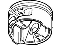 New 2002-2004 Fits Ford / Mercury Crown Victoria / Expedition / Explorer Piston and Pin Assy Base No. 6108, Part # 2L2Z6108HA