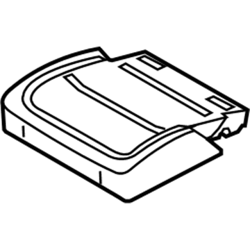 Ford New 2009-2011 Fits Ford Flex Pad - Rear Seat Cushion Position Passenger Side, Part # 8A8Z7463840E