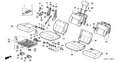 Honda New 1995-1998 Fits Honda Odyssey Cover, L. Middle Seat Cushion *YR169L* (MILD BEIGE), Part # 81736-SX0-A21ZC