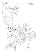 Fits 1996-2007 Ski-Doo Formula 500 / Formula 500 Deluxe Models Machined Tensioner, OEM Part # 504081000