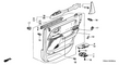 Honda New 2004 Fits Honda CR-V Lining, R. RR. Door (Typea) (Black), Part # 83733-SCA-A02ZD