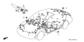 Honda New 1999-2000 Fits Honda Civic Interior Wire Assembly, Part # 32155-S04-A02