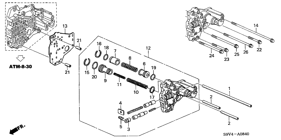 New 2002-2007 Fits Honda Accord Piston, Reverse Accumulator, Part # 27586-P7W-000