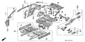 Honda New 1992-1995 Fits Honda Civic Pillar Set, R. FR. (Upper) (Inner), Part # 04637-SR3-300ZZ