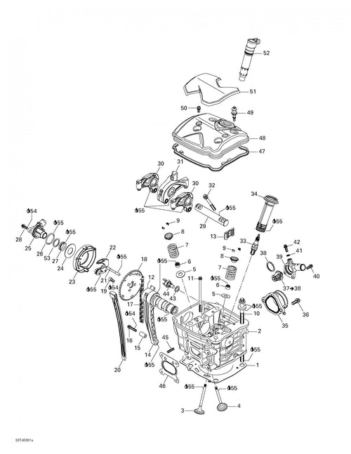 Fits 2002-2005 Can-Am Quest 500 / Quest 650 Models Camshaft Traxter 500 Cvt, OEM Part # 420220775