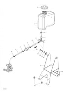 Fits 2001-2007 Ski-Doo Skandic 440 / Skandic 440F Models Tank Support, OEM Part # 5246036