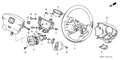 Honda New 2001-2005 Fits Honda Civic Plate Set, Part # 78517-S5D-A61
