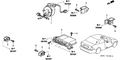 Honda New 2001 Fits Honda Civic Side Impact Sensor Assembly, Part # 77970-S5P-A91