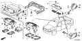 Honda New 2006-2008 Fits Honda Ridgeline Module Assy., Ambient Light *YR309L* (TU LIGHT BEIGE), Part # 39180-SHJ-A21ZE