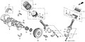 Honda New 1998-2002 Fits Honda Accord Crankshaft, Part # 13310-P8A-A00