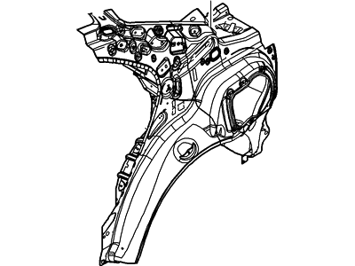 Ford New 2006-2012 Fits Ford / Lincoln / Mercury Fusion / MKZ / Zephyr Panel and Wheelhouse - Qtr - Inner Base No., Part # 6E5Z5427790A